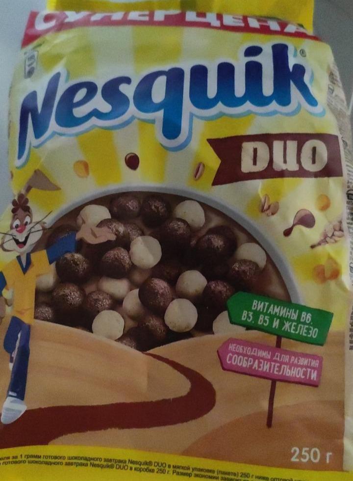 Фото - Сніданок готовий Nesquik DUO шоколадні кульки Nestle