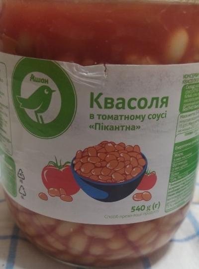Фото - Квасоля в томатному соусі пікантна Ашан