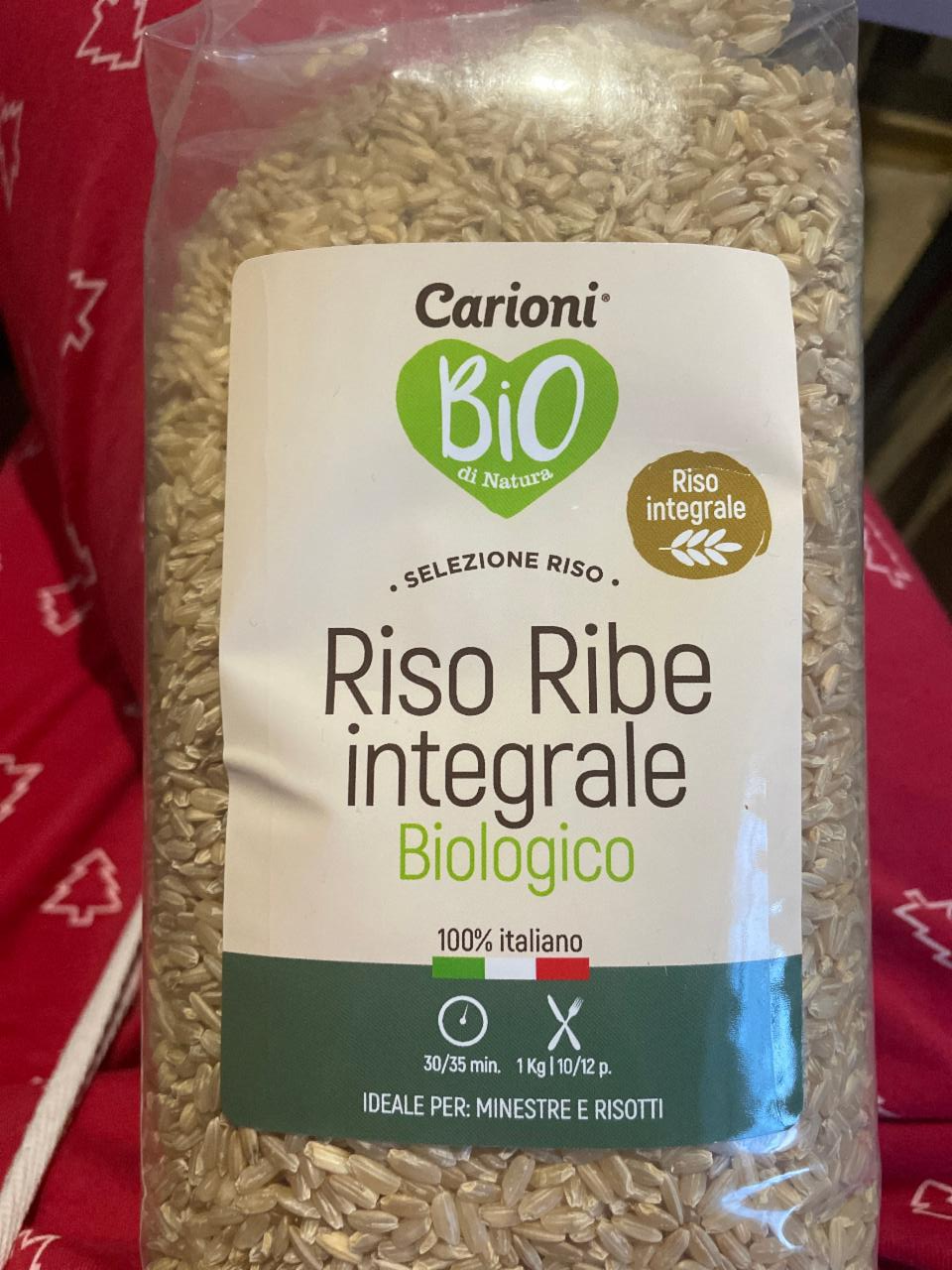 Фото - Рис цільнозерновий коричневий Riso Ribe Integrale Bio Carioni