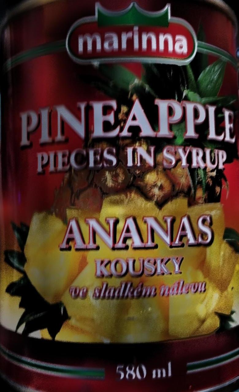 Фото - Pineapple pieces in syrup Ananas kousky ve sladkém nálevu Marinna