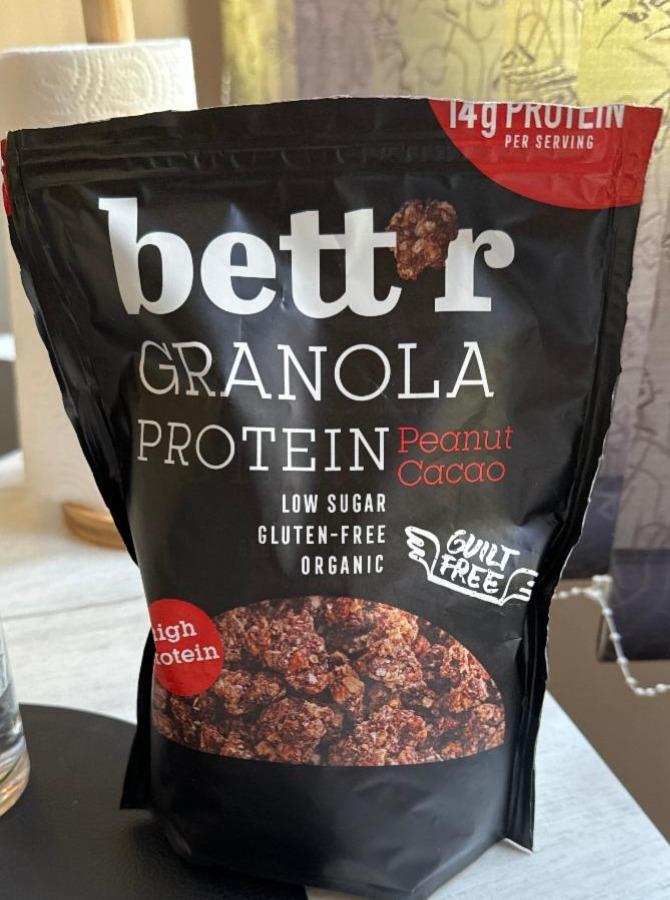 Фото - Гранола протеїнова Granola Protein Peanut Cacao Bett'r