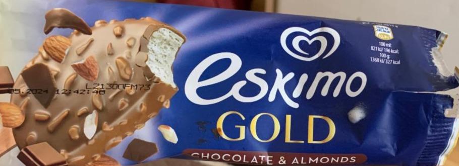 Фото - Морозиво Eskimo gold chocolate&almonds Algida