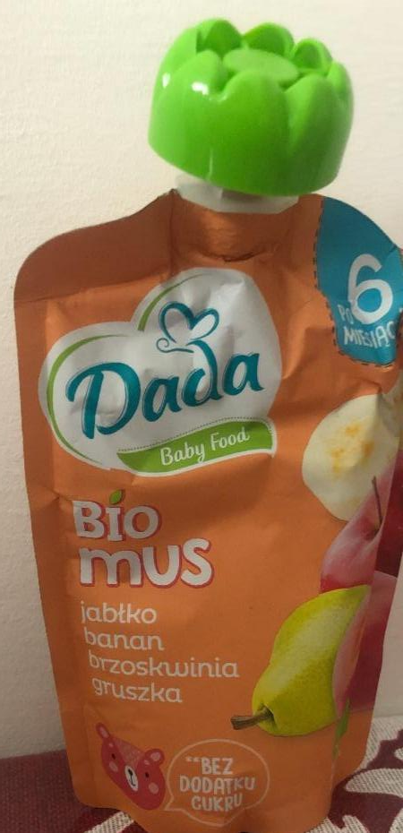 Фото - Біо фруктово-овочевий мус Dada Baby Food