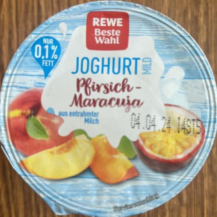 Фото - Fruchtjoghurt mild Pfirsich-Maracuja Rewe Beste Wahl