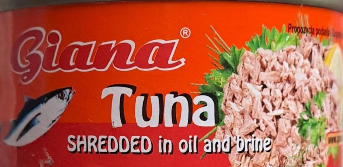 Фото - Тунець подрібнений в олії та розсолі Tuna Giana