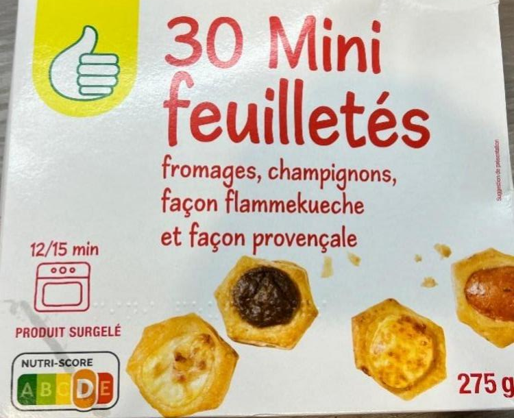Фото - 30 mini-feuilletés surgelésFromages champignons façon flammekueche et façon Provençale Auchan