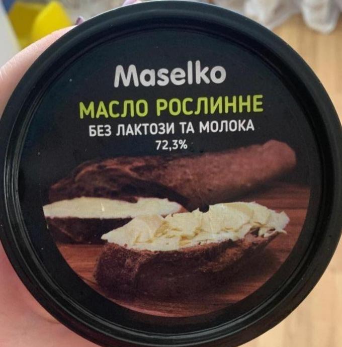 Фото - Масло 72.3% рослинне без лактози та молока Maselko