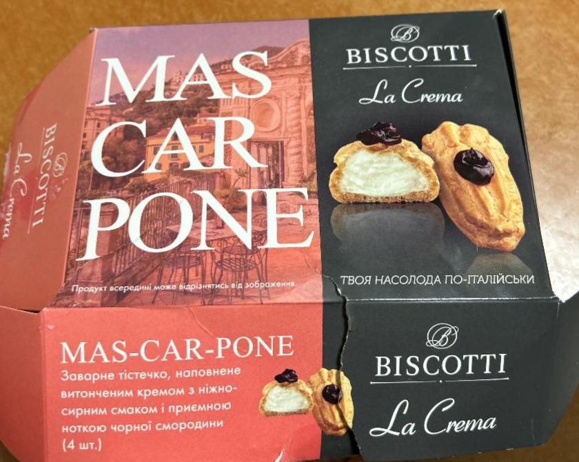 Фото - Тістечко заварне Mas-Car-Pone La Crema Biscotti