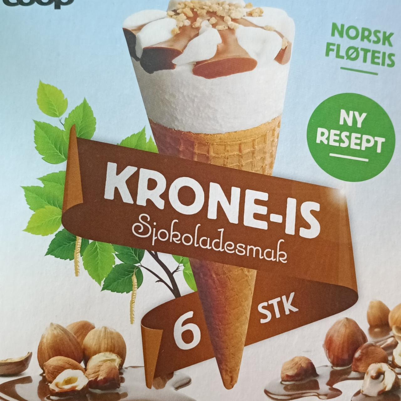 Фото - Морозиво ріжок з шоколадом і горішками Krone-Is Coop