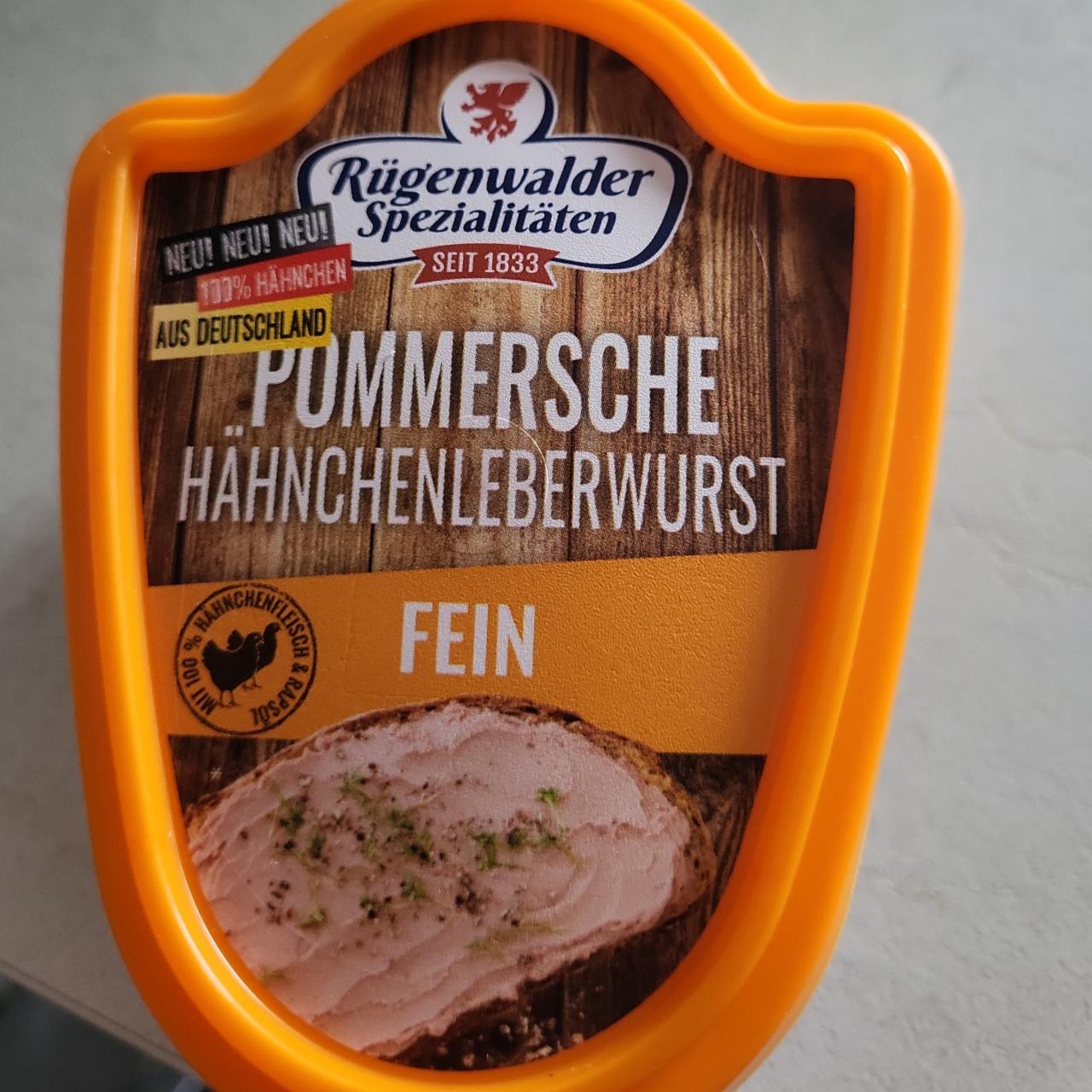 Фото - Паштет курячий Pommersche Hähnchenleberwurst Rügenwalder Spezialitäten