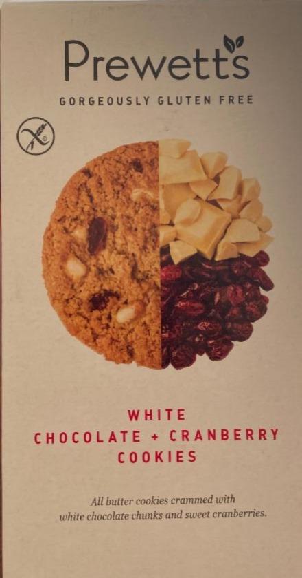 Фото - Печиво вівсяне з білим шоколадом та журавлиною Prewetts