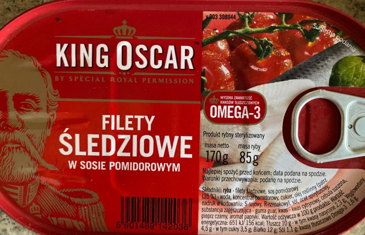 Фото - Філе оселедця в томатному соусі King Oscar