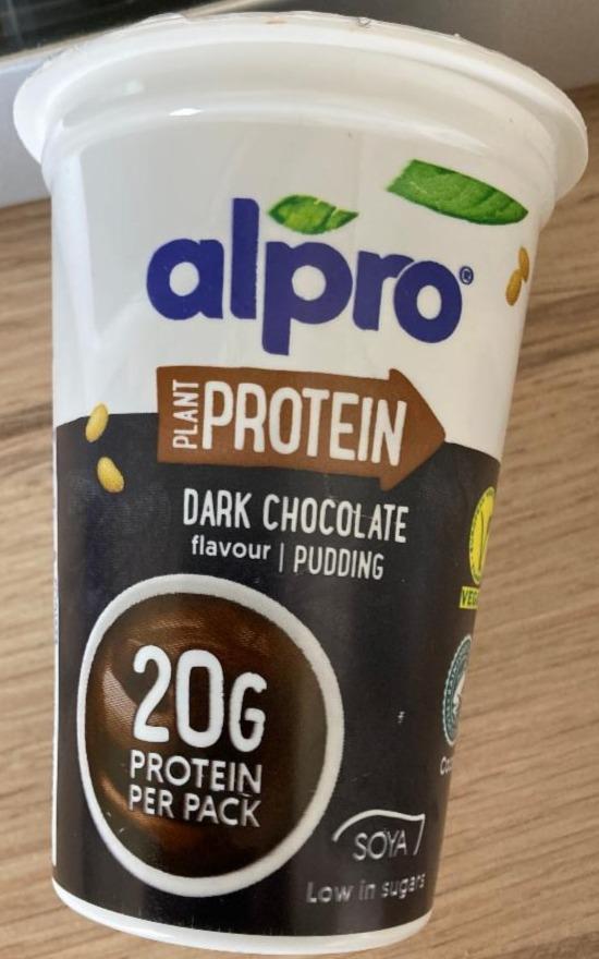 Фото - Dark chocolate pudding plant protein Alpro