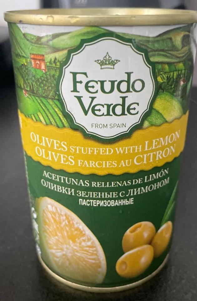 Фото - Оливки зелені з лимоном Feudo Verde