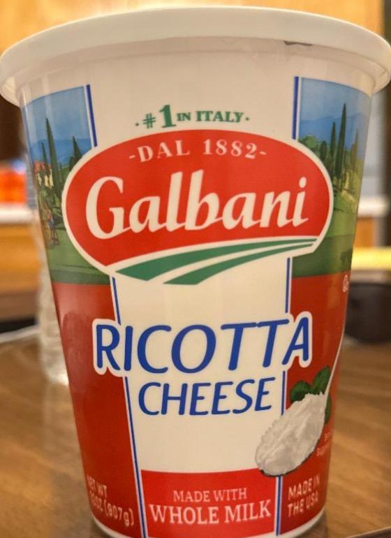 Фото - Whole Milk Ricotta Cheese 32 oz Galbani