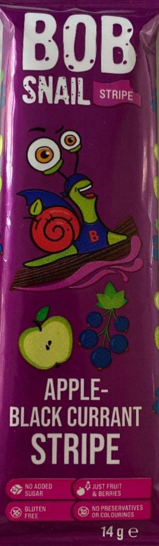Фото - Цукерка фруктово-ягідна Яблучно-смородиновий страйп Bob Snail