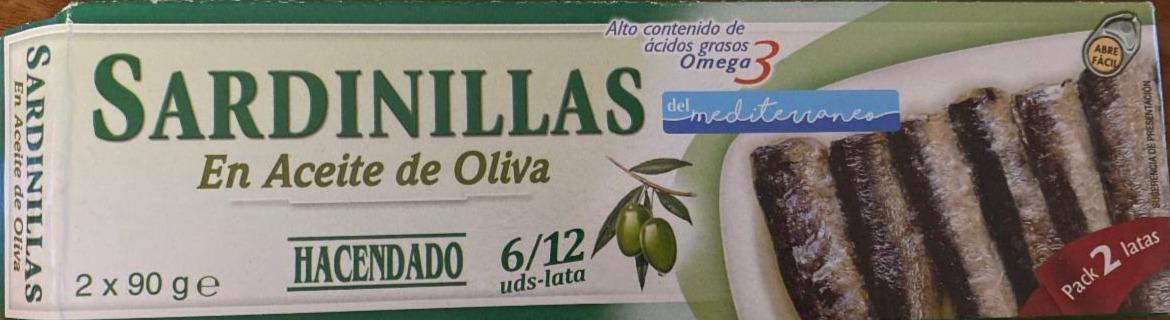 Фото - Маленькі сардини в оливковій оліі Sardinillas Hacendado