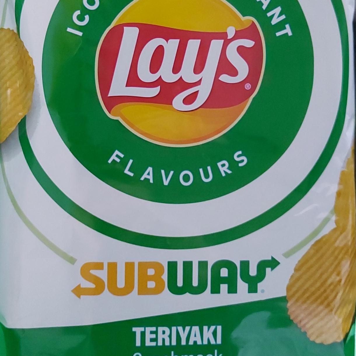Фото - Чіпси картопляні зі смаком теріякі Subway Teriyaki Lay's