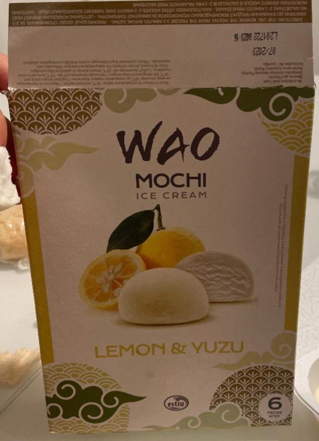 Фото - Рисове тісто мочі зі смаком юзу, наповнене морозивом з лимонної води Wao Mochi