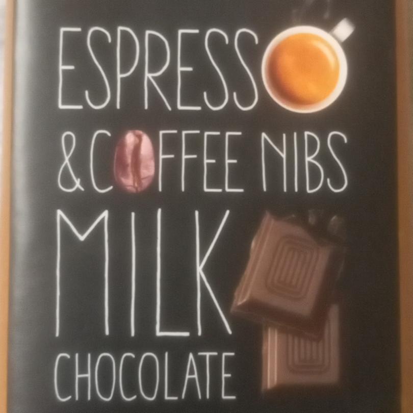 Фото - Шоколад молочний Espresso & Coffee Nibs Milk Chocolate Hema
