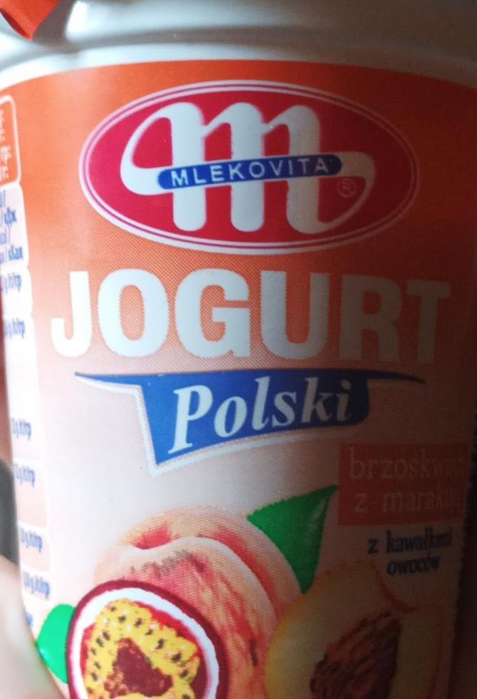 Фото - Йогурт 9% польський персик-маракуя Mlekovita