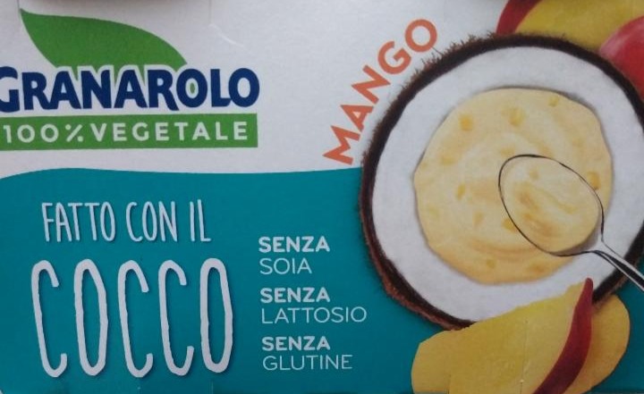 Фото - Йогурт рослинний кокосовий зі шматочками манго Granarolo