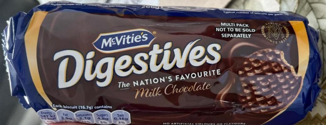 Фото - Печиво в молочному шоколаді Digestives Milk Chocolate McVitie's