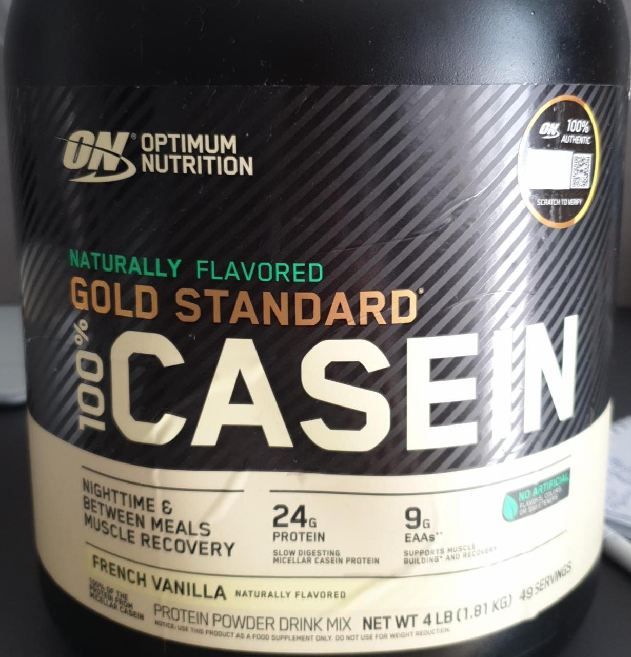 Фото - Протеїн 100% Natural Casein Protein Vanilla Optimum Nutrition