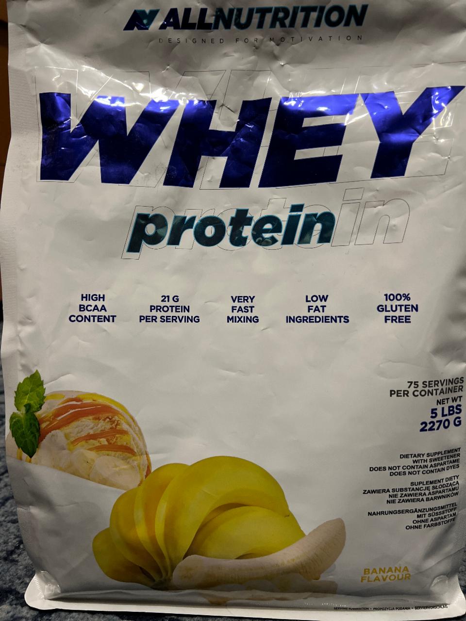 Фото - Whey Protein banana flavour Allnutrition