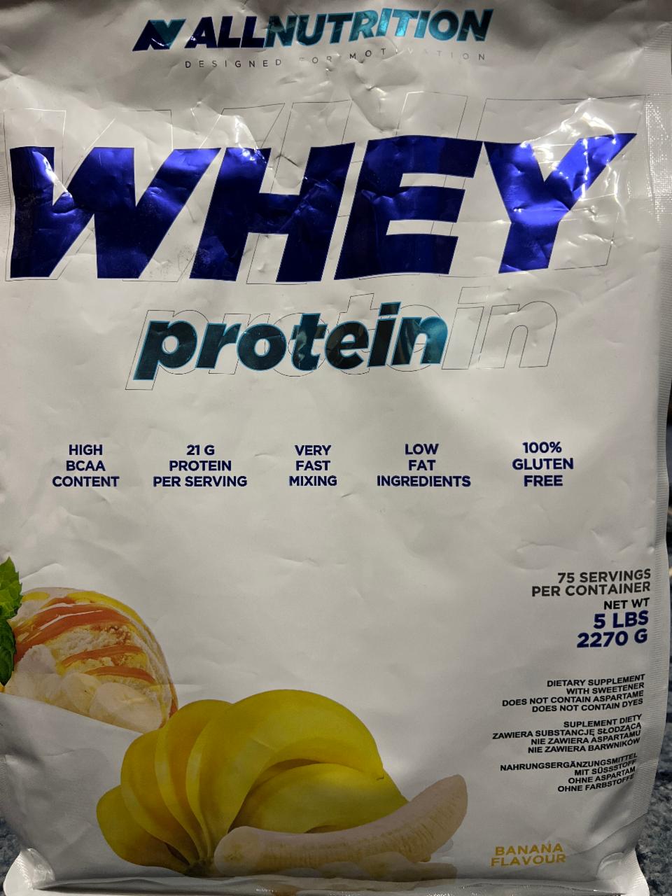Фото - Whey Protein banana flavour Allnutrition