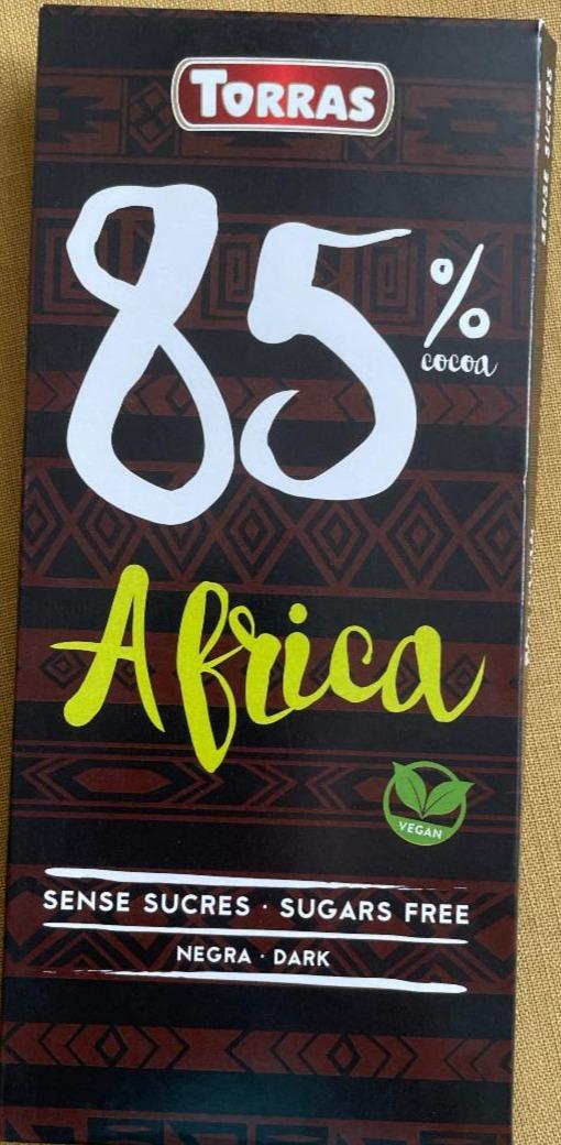 Фото - Шоколад чорний 85% без цукру Africa Dark Torras