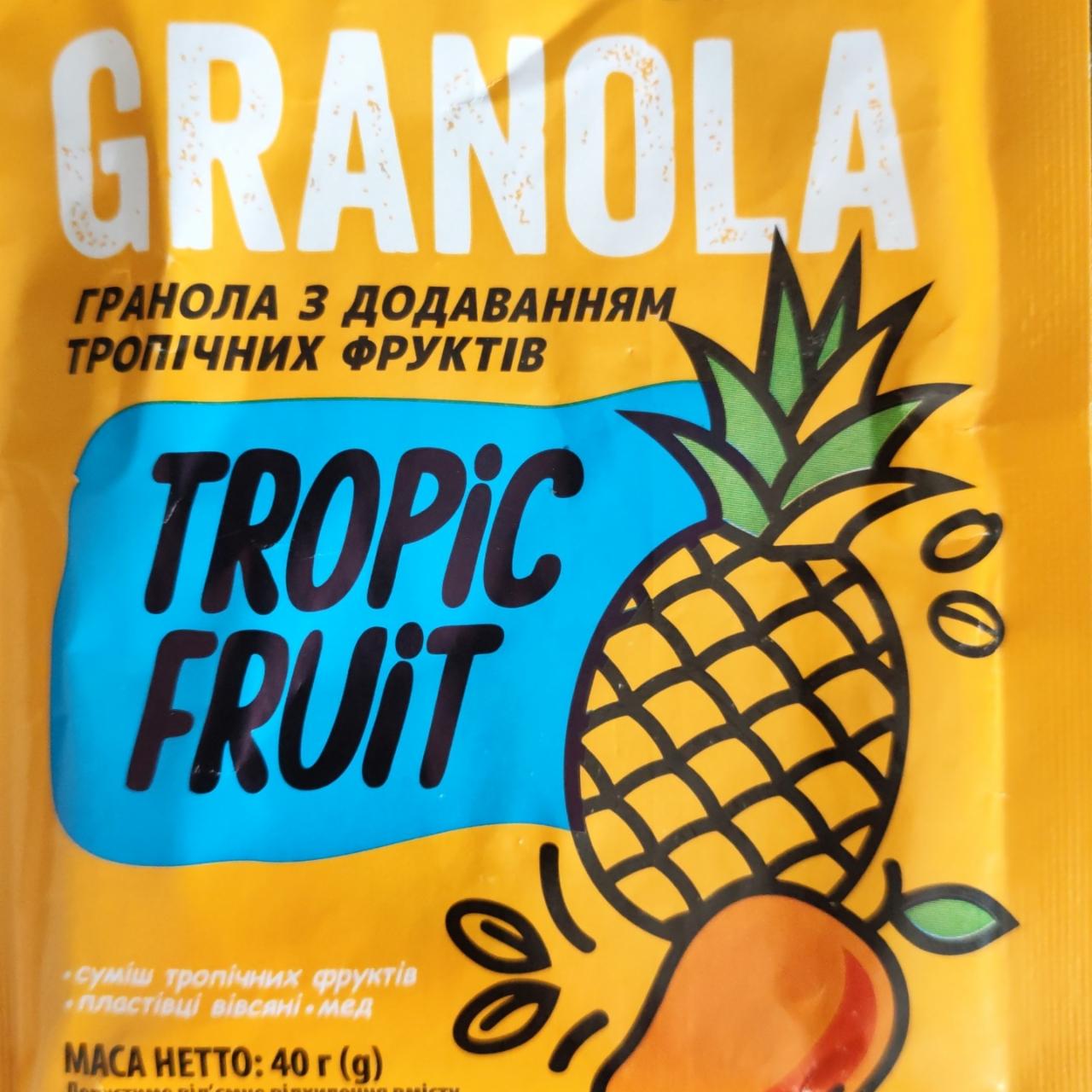 Фото - Гранола з додаванням тропічних фруктів Tropic Fruit Granola Fit Plan Vale