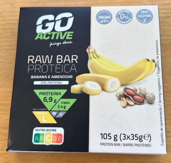 Фото - Raw bar proteica banana e amendoim Go Active
