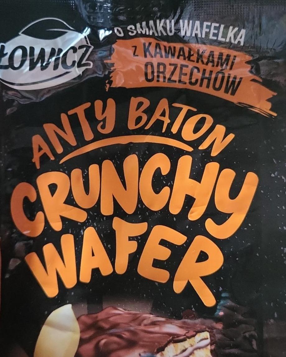 Фото - Вафлі зі шматочками горіхів Crunchy Wafer Anty Baton Lowicz