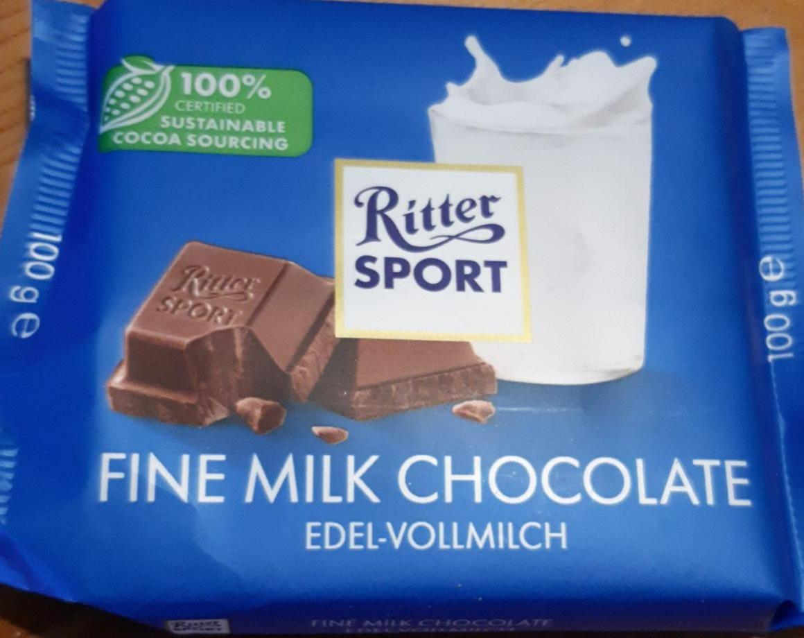 Фото - Шоколад молочний Ritter Sport Edel Vollmich