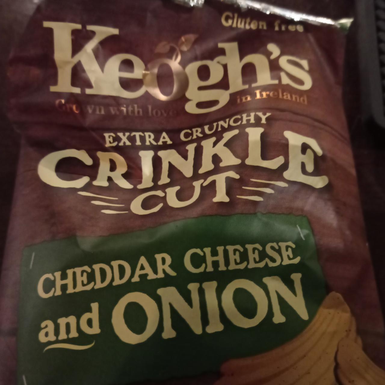 Фото - Cheddar cheese and onion crisps Keogh's