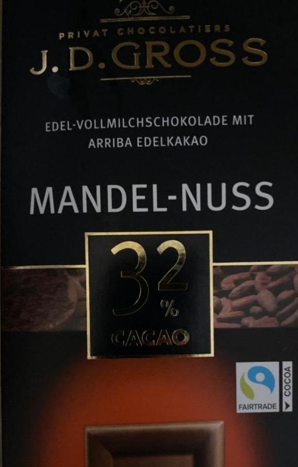 Фото - Mandel-Nuss 32% cacao J.D.Gross