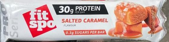 Фото - Батончик протеїновий зі смаком солоної карамелі Salted Caramel Fit Spo