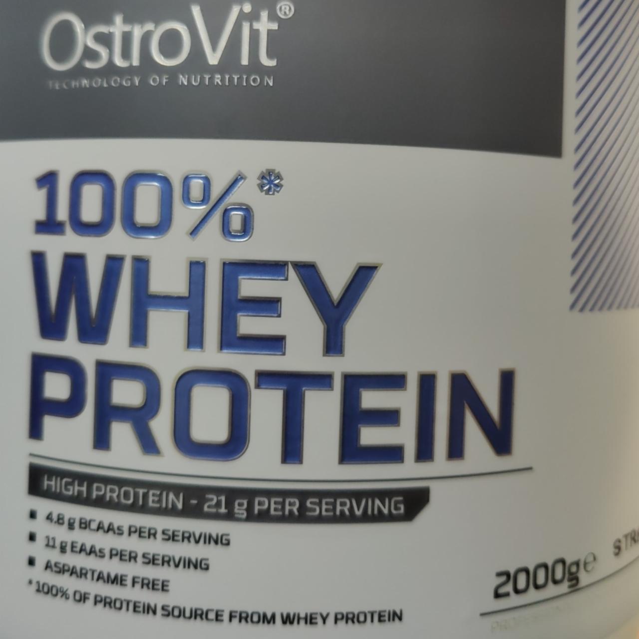 Фото - Протеїн зі смаком полуничний крем Whey Protein Ostrovit