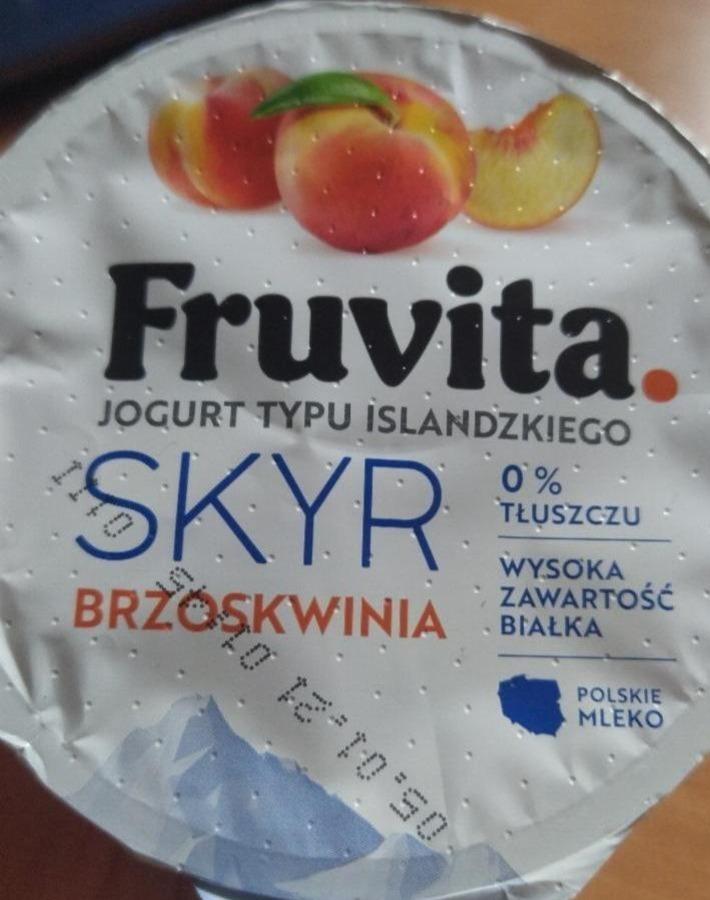 Фото - Йогурт ісландський Skyr Peach 0% FruVita