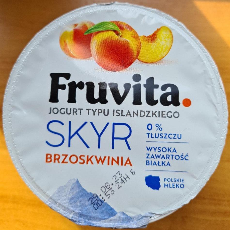 Фото - Йогурт ісландський Skyr Peach 0% FruVita