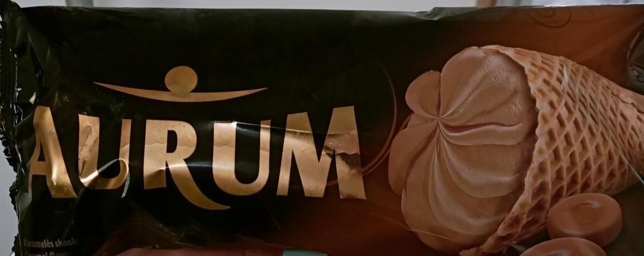 Фото - Морозиво ріжок зі смаком карамелі Aurum