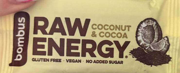 Фото - Raw Energy coconut cocoa Bombus