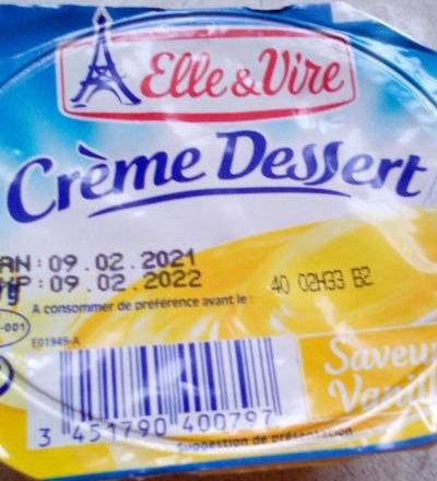 Фото - Крем десерт 2,7% жиру зі смаком ванілі Elle&vire