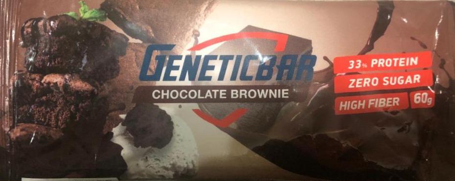 Фото - Протеїновий батончик chocolate brownie Geneticbar