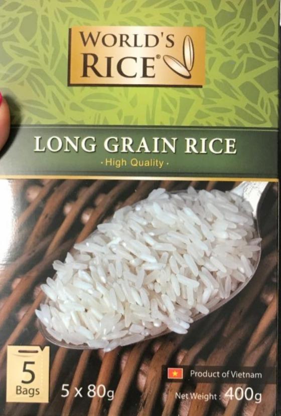 Фото - Рис шліфований довгозернистий World’s Rice