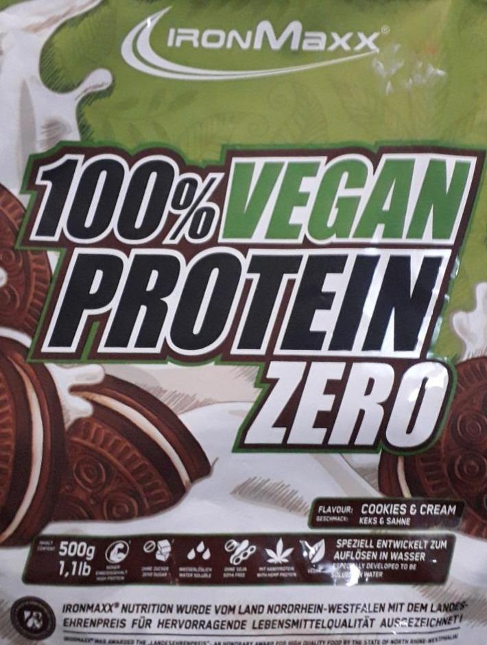 Фото - Протеїн 100 % Vegan Protein Zero Шоколад IronMaxx