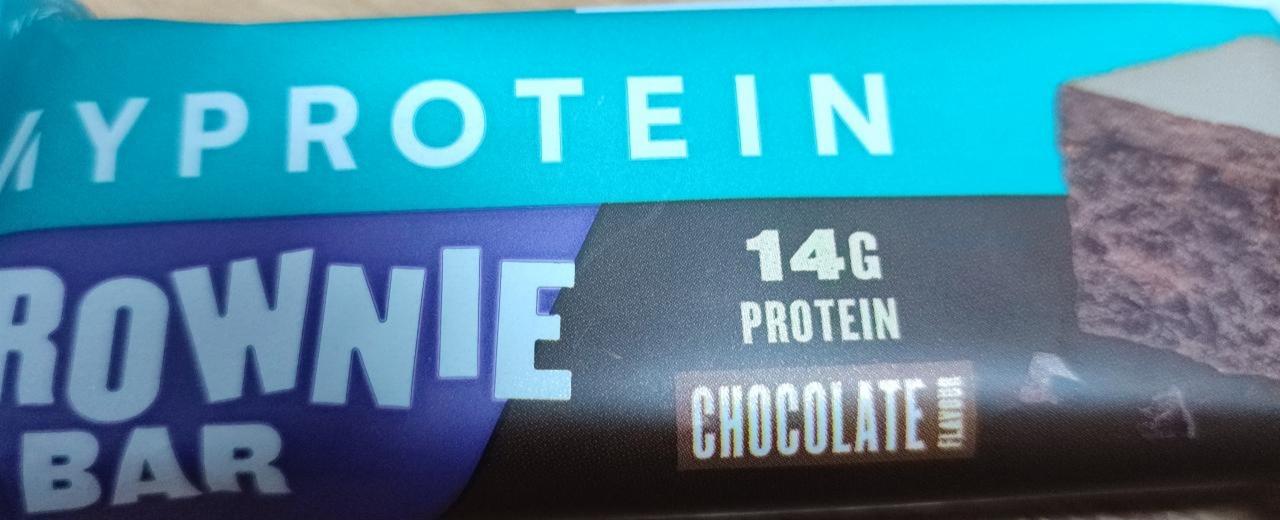 Фото - Протеїновий батончик Брауні з шоколадним смаком Myprotein