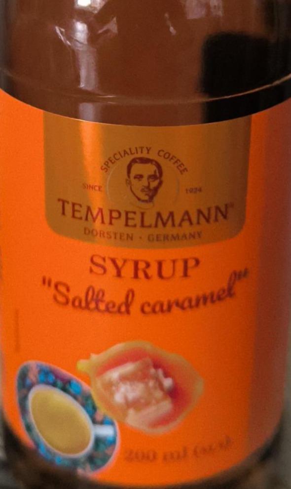 Фото - Syrup salted caramel Tempelmann