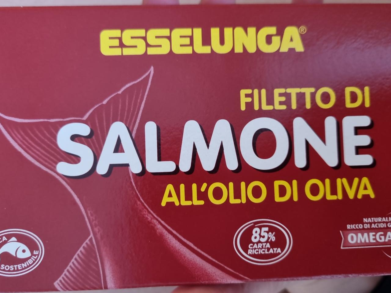 Фото - Лосось консервований в оливковій олії Salmone Esselunga